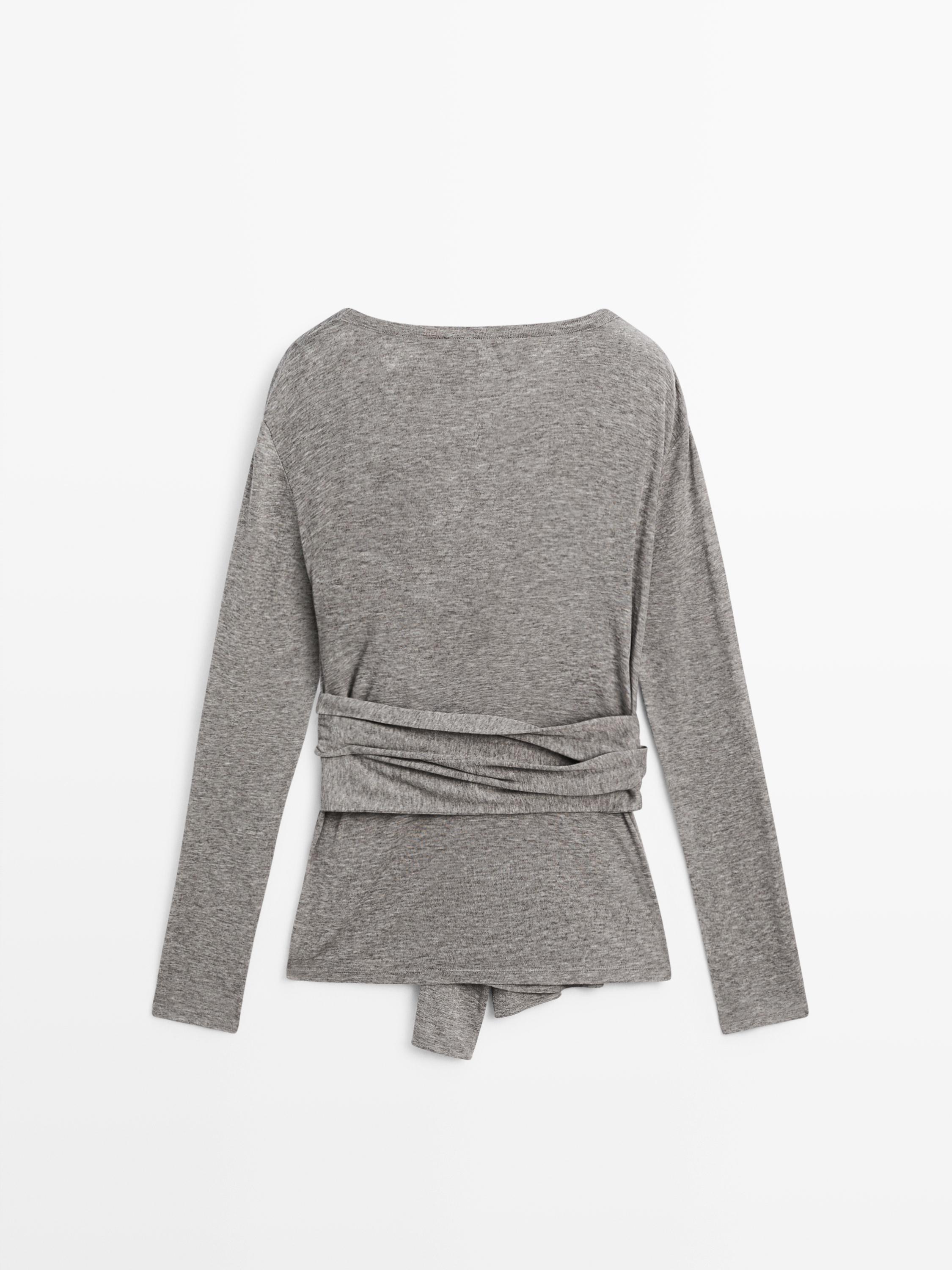 T-shirt with tie detail